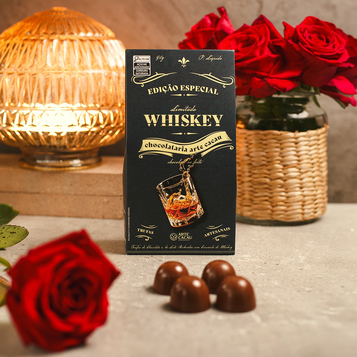 Trufas Whiskey Recheio Caramelo